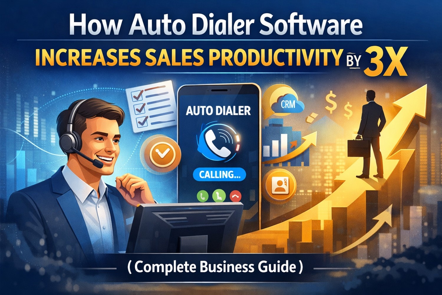 How Auto Dialer Software Increases Sales Productivity by 3X (Complete Business Guide)